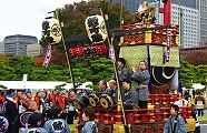 日枝神社の牛若と弁慶山車。09.11.12.