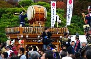男太鼓の下妻囃子山車。09.11.12.