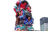 出番を待つ立佞武多。09.11.12.