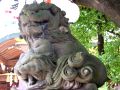 大鳥神社の狛犬は溝口の石工内藤慶雲の名作です。06.09.10.