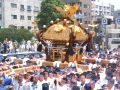 富岡八幡宮の千貫神輿の「二之宮」。06.08.13.