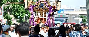 環状七号線を渡御。'13.06.02.
