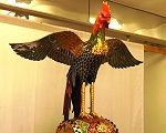 極彩色の八幡町二丁目の諌鼓鳥。'13.08.04.