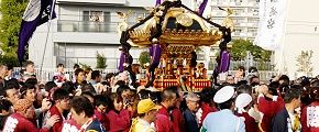 担ぎ渡しの柳島橋上。'13.09.15.