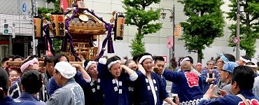 肩慣らしする神西町会。'14.05.05.