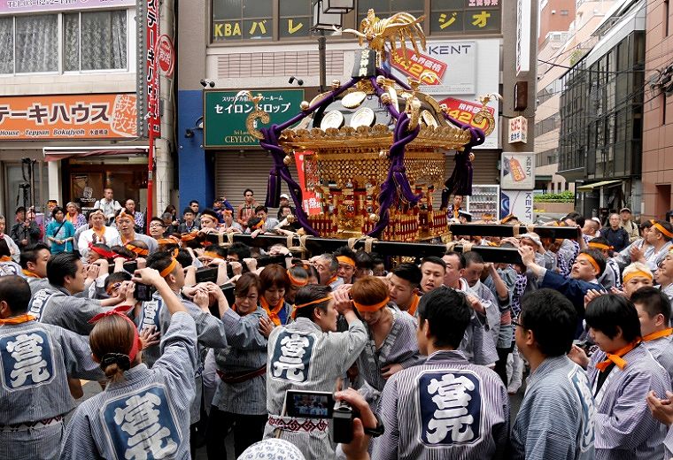 誉れの印半纏の宮元。'14.05.05.