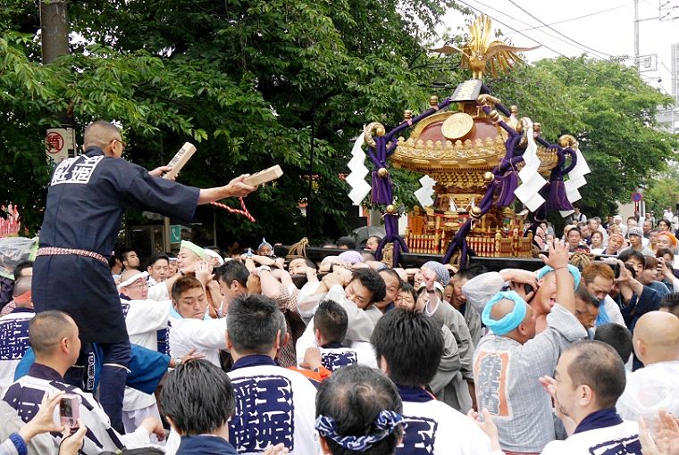 宮出し道中に木が入る。'14.06.08.