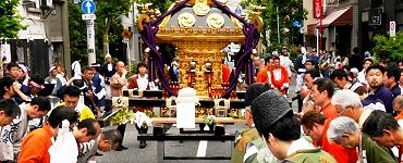 神輿引継ぎ祭典。'14.06.08.