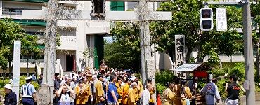 参道第一の鳥居。'14.06.15.