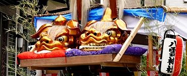 車乗の獅子頭。'14.07.13.