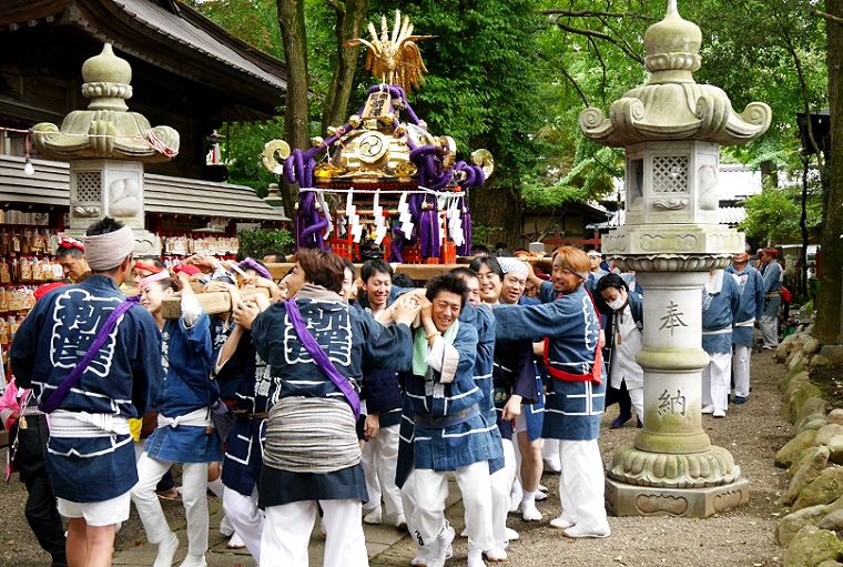 田無神社北参道。'14.07.13.