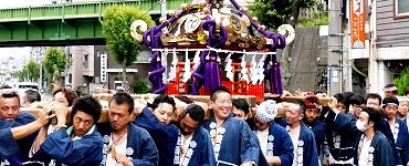 青梅街道へ担ぎ出し。'14.07.13.