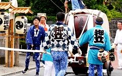 修復された大太鼓。'14.07.20.