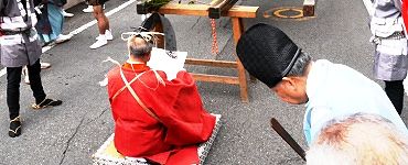 座して氏子町会神事。'14.07.20.