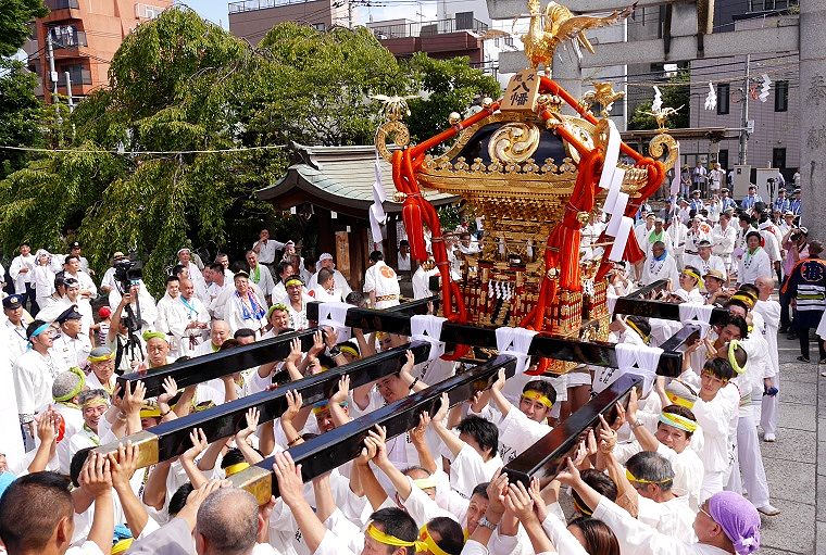 宮出しの差し上げご挨拶。'14.08.02.