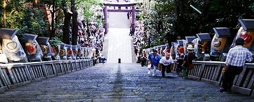86段急勾配の石段。'14.09.23.