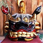 雄の獅子頭。'14.09.28.