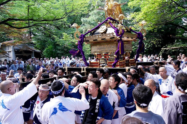 桜川町会の担ぎ。'15.07.20.