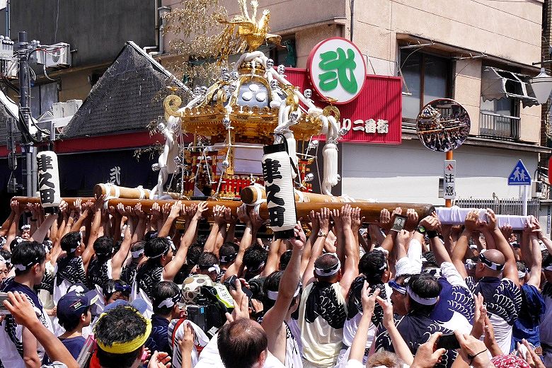 二番街での差し切り。'15.08.02.