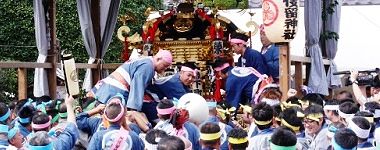 阿伎留神社御旅所。'15.09.29.