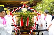 房をつけぬ飾り紐と井桁の担ぎ棒。09.04.12.