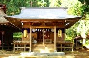 戸倉城山の中腹に鎮座の三島神社。09.04.19.