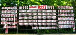 社頭の祭礼飾る献灯。09.04.29.
