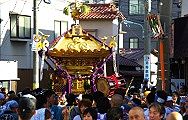 南鮫洲商店街で折り返し。09.08.16.