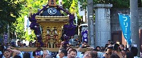日陰の神社通りを。09.09.20.