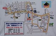 分かりやすい渡御路図。09.10.04.