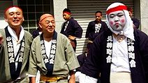 北神町会担ぎ手の狐化粧。'10.05.04.