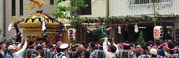 坂本町会お神酒所。'10.05.16.