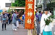 須賀神社の祭礼隊列。'10.05.30.
