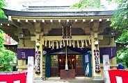 宮入直前の社殿は土砂降りの雨。'10.05.23.
