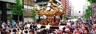 擬宝珠の雷電神輿。'10.05.30.