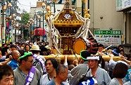 押しては引く城南担ぎ。'10.06.13.