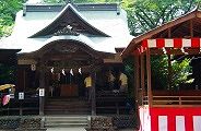 北野天満社前の紅白幕のお仮屋。'10.07.25.