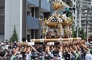 月島西仲町への渡御挨拶。'10.08.08.