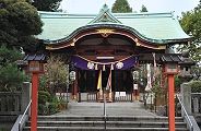 千住神社拝殿。'10.09.12.