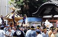 唐破風の緑湯。'10.09.12.