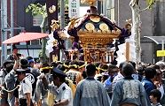 墨堤通り緑町渡御。'10.09.12.