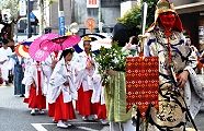 緑町渡御の祭列行列。'10.09.12.