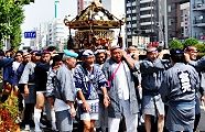 日光街道へ宮出し。'10.09.12.