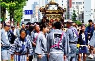日光街道を逆行して渡御。'10.09.12.