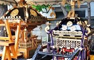 宵宮の睦神輿と宮神輿。'10.09.12.