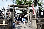 白幡八幡の鳥居。'10.09.12.