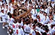 渡御中の神輿振り。'10.09.12.