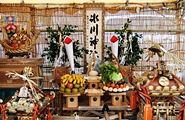 見事な葦簾張りお神酒所。'10.09.12.