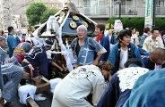踏切我慢担ぎで疲労困憊。'10.10.10.