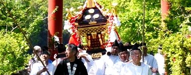 参道降りてくる宮神輿'16.05.08.